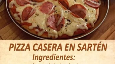 PIZZA CASERA EN SARTÉN