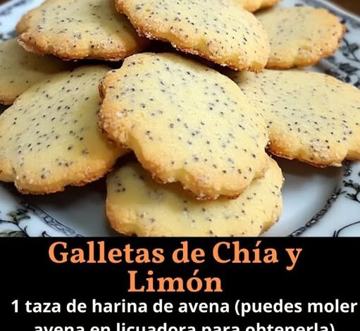 Galletas de Chía y Limón Galletas de Chía y Limón