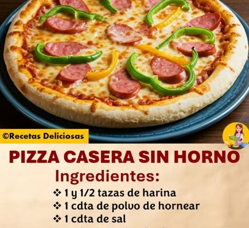 PIZZA CASERA SIN HORNO PIZZA CASERA SIN HORNO