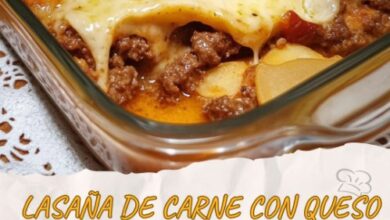 Receta de Lasaña de Carne con Queso
