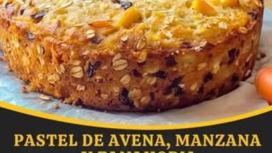 Pastel de Avena, Manzana y Zanahoria