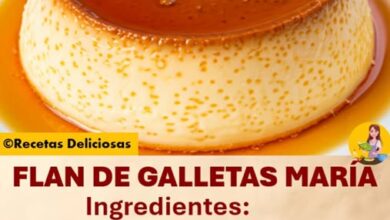 FLAN DE GALLETAS MARÍA SIN HORNO