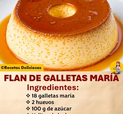 FLAN DE GALLETAS MARÍA SIN HORNO FLAN DE GALLETAS MARÍA SIN HORNO
