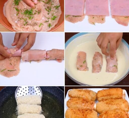Pechugas Rellenas de Jamón y Queso Pechugas Rellenas de Jamón y Queso