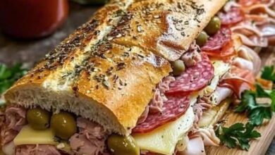 Sándwich Gigante Italiano: Un Festín de Sabores