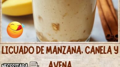 Cómo hacer Licuado de Manzana, Canela y Avena
