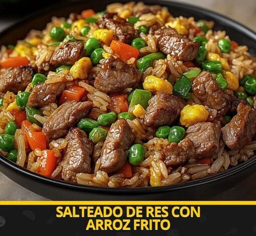 Salteado de Res con Arroz Frito Salteado de Res con Arroz Frito