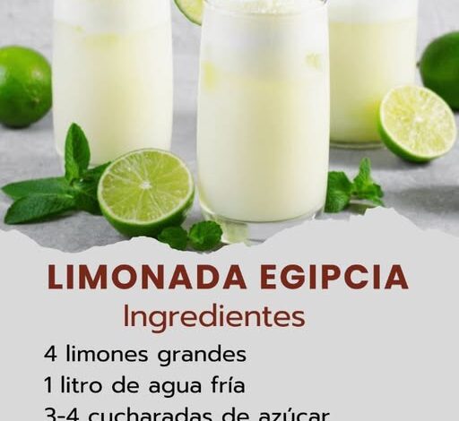 Limonada Egipcia: Refrescante y Aromática Limonada Egipcia: Refrescante y Aromática