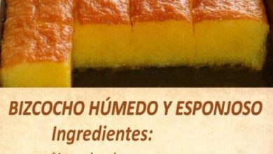 Bizcocho Húmedo y Esponjoso