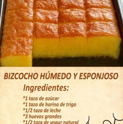 Bizcocho Húmedo y Esponjoso Bizcocho Húmedo y Esponjoso