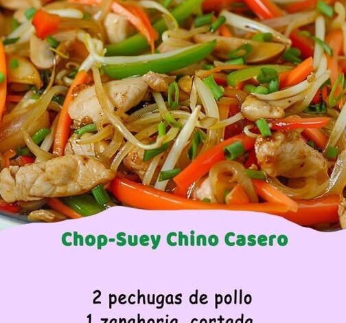 Chop-Suey Chino Casero: Un Clásico Lleno de Sabor y Nutrientes Chop-Suey Chino Casero: Un Clásico Lleno de Sabor y Nutrientes