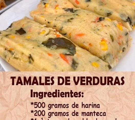 Tamales de Verduras Tamales de Verduras