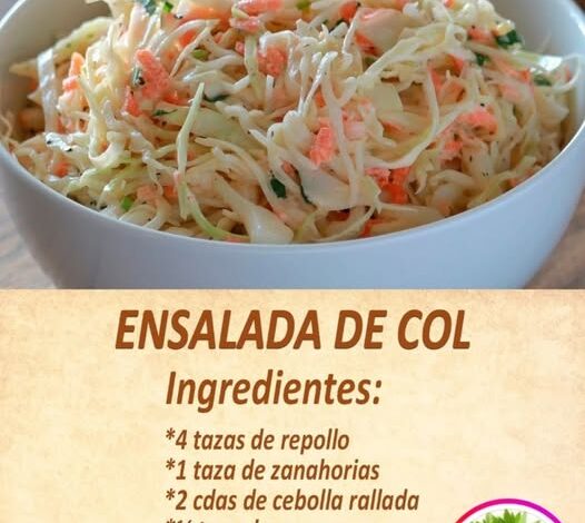 Ensalada de Repollo (Col) y Zanahoria Ensalada de Repollo (Col) y Zanahoria