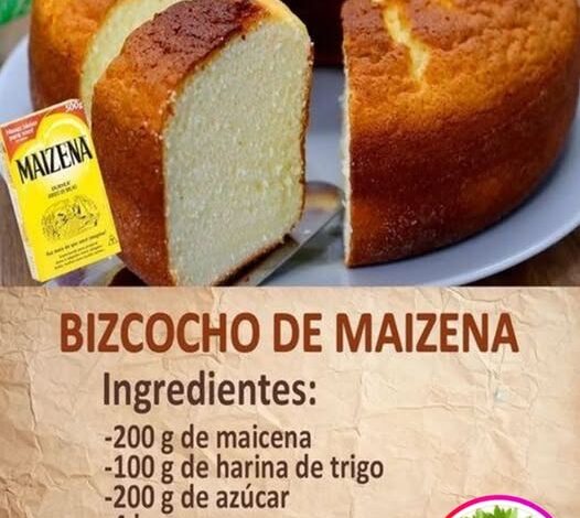 Bizcocho de Maicena Suave y Esponjoso Bizcocho de Maicena Suave y Esponjoso