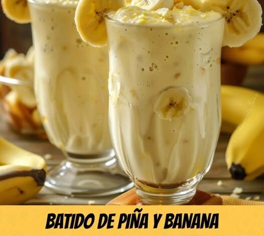 Batido de Piña y Banana Batido de Piña y Banana