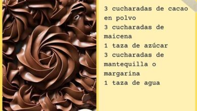 Crema de chocolate para rellenar y cubrir tortas