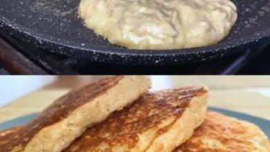 Panqueques de Avena y Plátano sin Harina