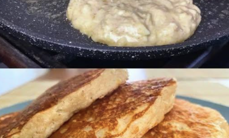 Panqueques de Avena y Plátano sin Harina Panqueques de Avena y Plátano sin Harina