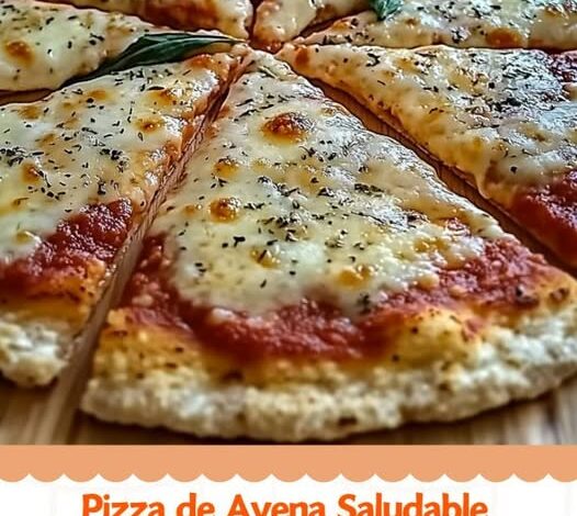 Pizza de Avena Saludable Pizza de Avena Saludable