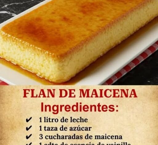 Flan de Maicena Flan de Maicena