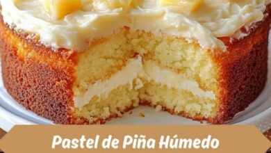 Pastel de Piña Húmedo
