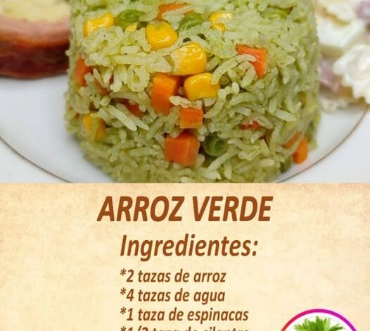 Arroz Verde con Vegetales Arroz Verde con Vegetales