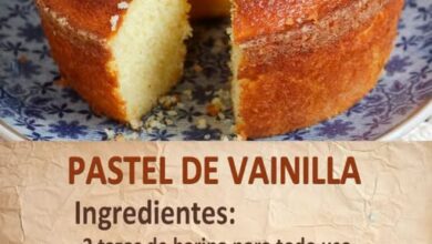 Pastel de Vainilla