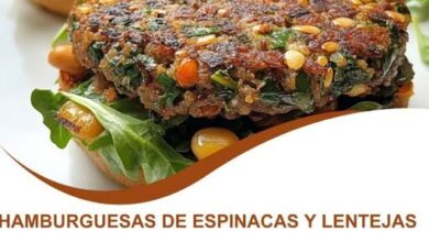 Hamburguesas de Espinacas y Lentejas