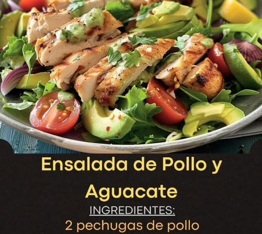 Ensalada de Pollo y Aguacate Ensalada de Pollo y Aguacate