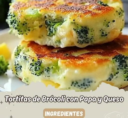 Tortitas de Brócoli con Papa y Queso Tortitas de Brócoli con Papa y Queso