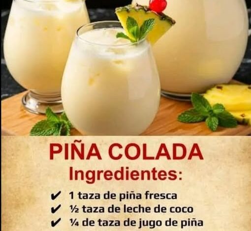 PIÑA COLADA DELICIOSA Y REFRESCANTE PIÑA COLADA DELICIOSA Y REFRESCANTE