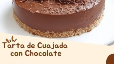 Tarta de Cuajada con Chocolate