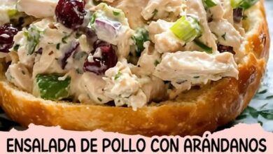 Ensalada de Pollo con Arándanos