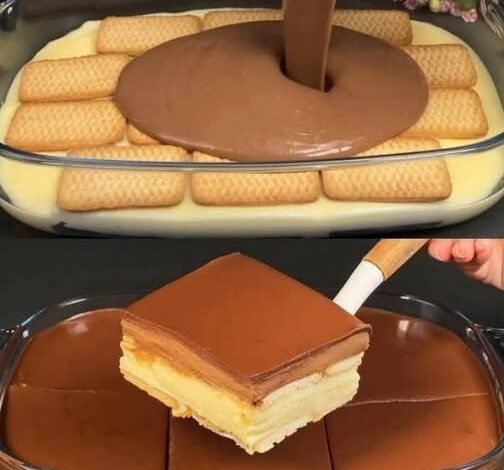 Pastel frío con galletas María