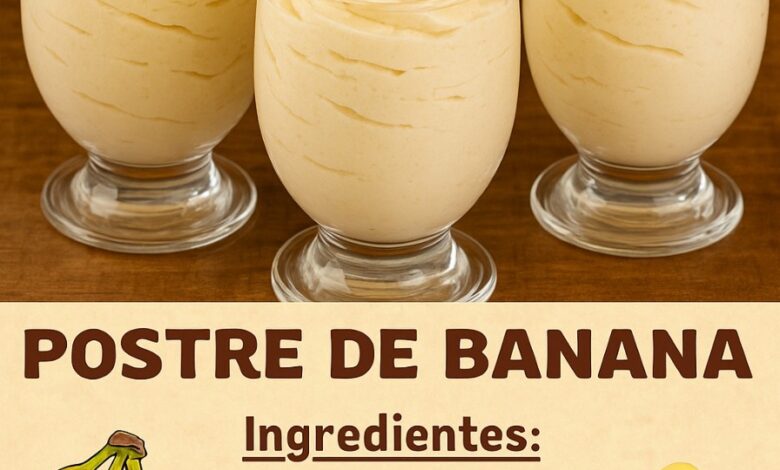 Un Postre Cremoso que Te Hará Amar la Banana Un Postre Cremoso que Te Hará Amar la Banana