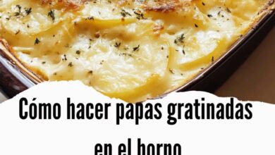 Papas gratinadas en el horno
