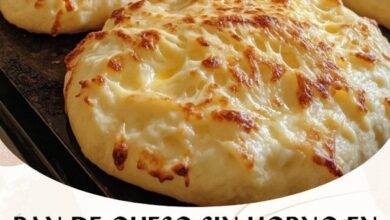 PAN DE QUESO SIN HORNO EN 20 MINUTOS