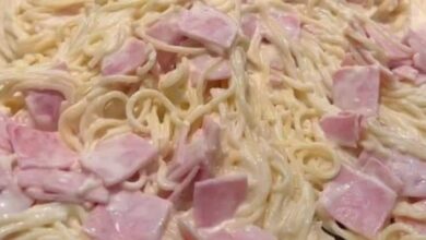 RECETA DE ESPAGUETI BLANCO CON JAMÓN