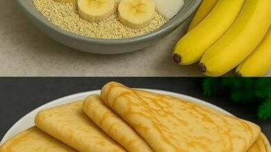 Panqueques de Banana con Avena Saludables