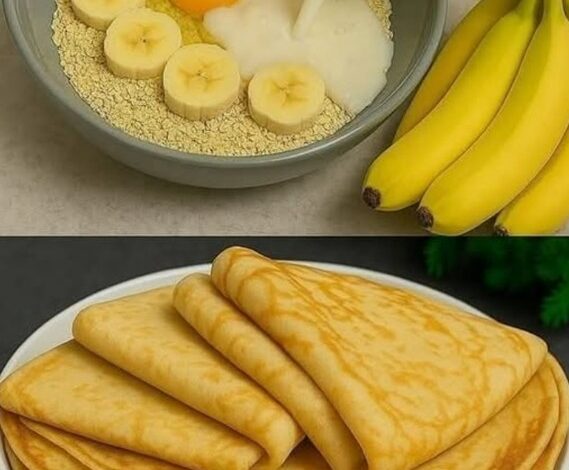 Panqueques de Banana con Avena Saludables Panqueques de Banana con Avena Saludables