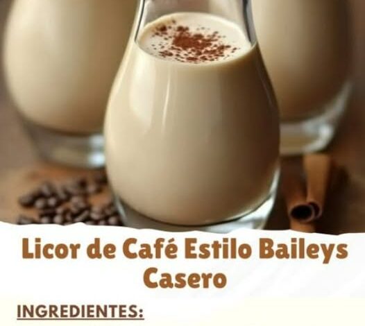 Licor de Café Estilo Baileys Casero Licor de Café Estilo Baileys Casero