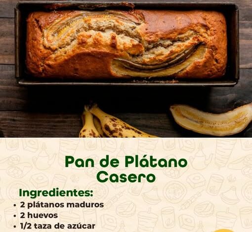 PAN DE PLÁTANO CASERO PAN DE PLÁTANO CASERO