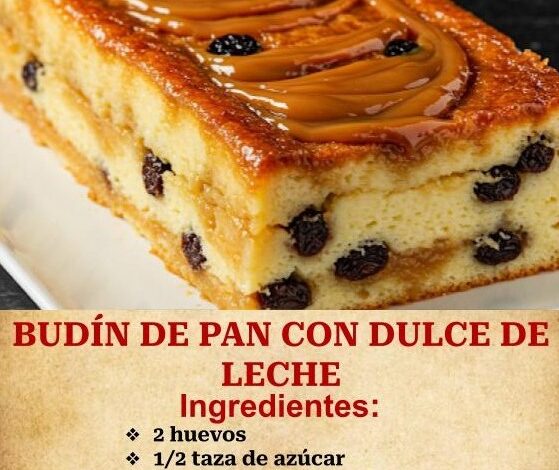 BUDÍN DE PAN CON DULCE DE LECHE BUDÍN DE PAN CON DULCE DE LECHE